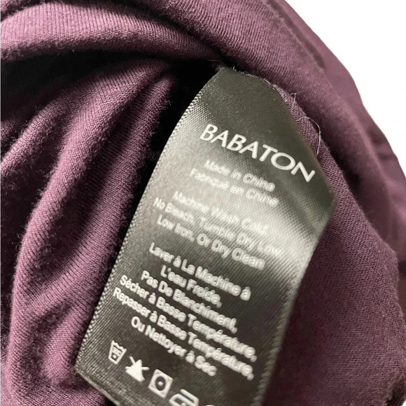 Babaton Jaco Long Sleeve  Burgundy Midi Dress Size Small - Picture 7 of 8